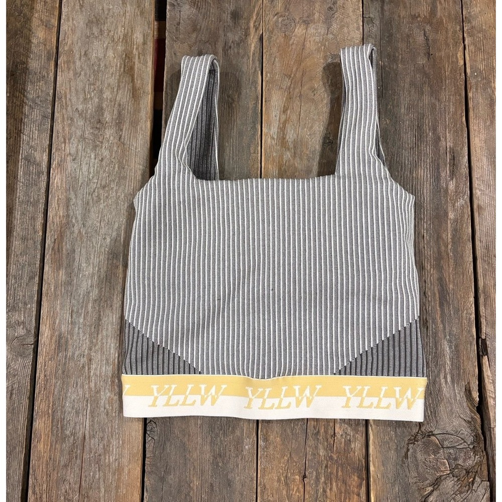 Yellow YLLW‎ Brice Ribbed Bra sports Bra